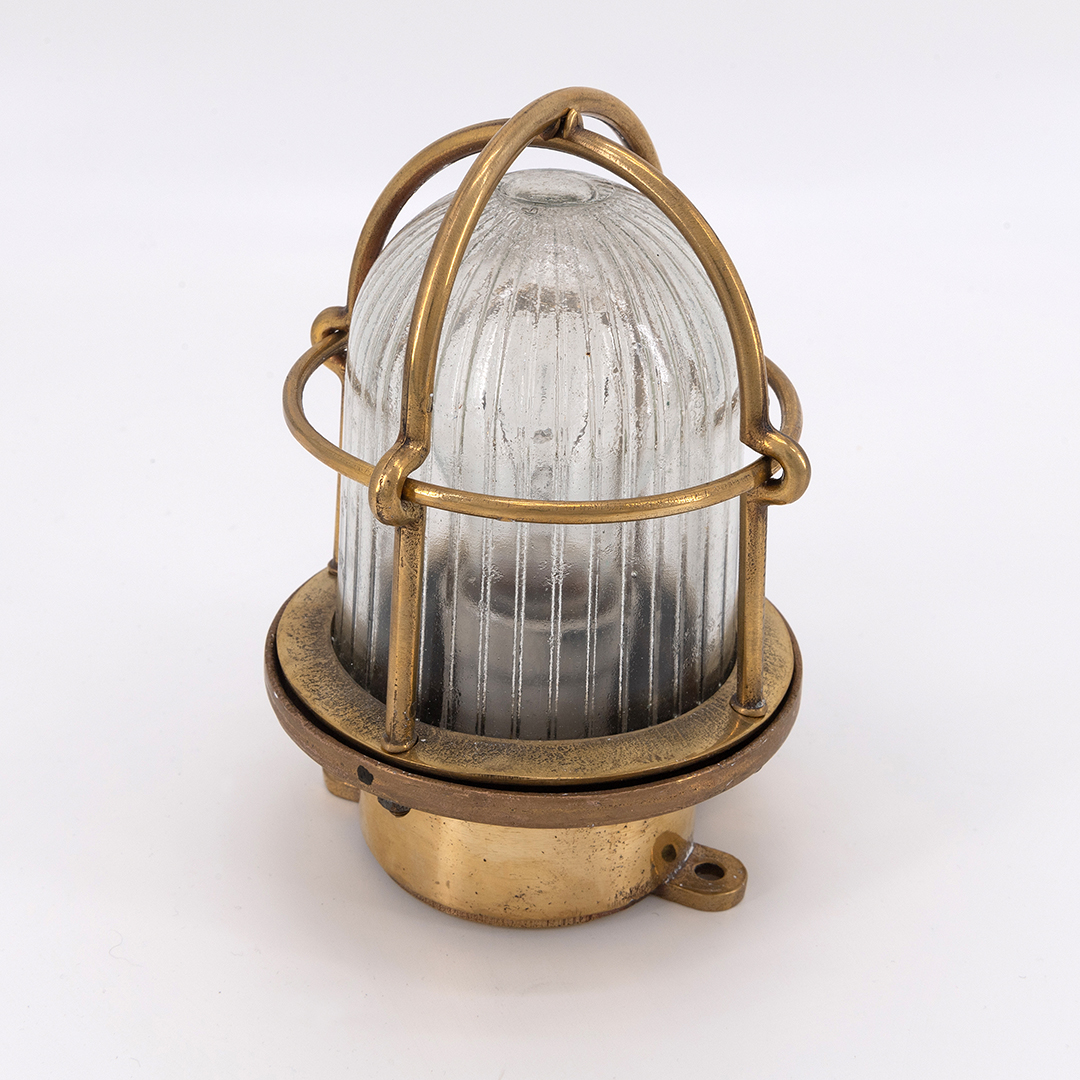 brass ship light vintage