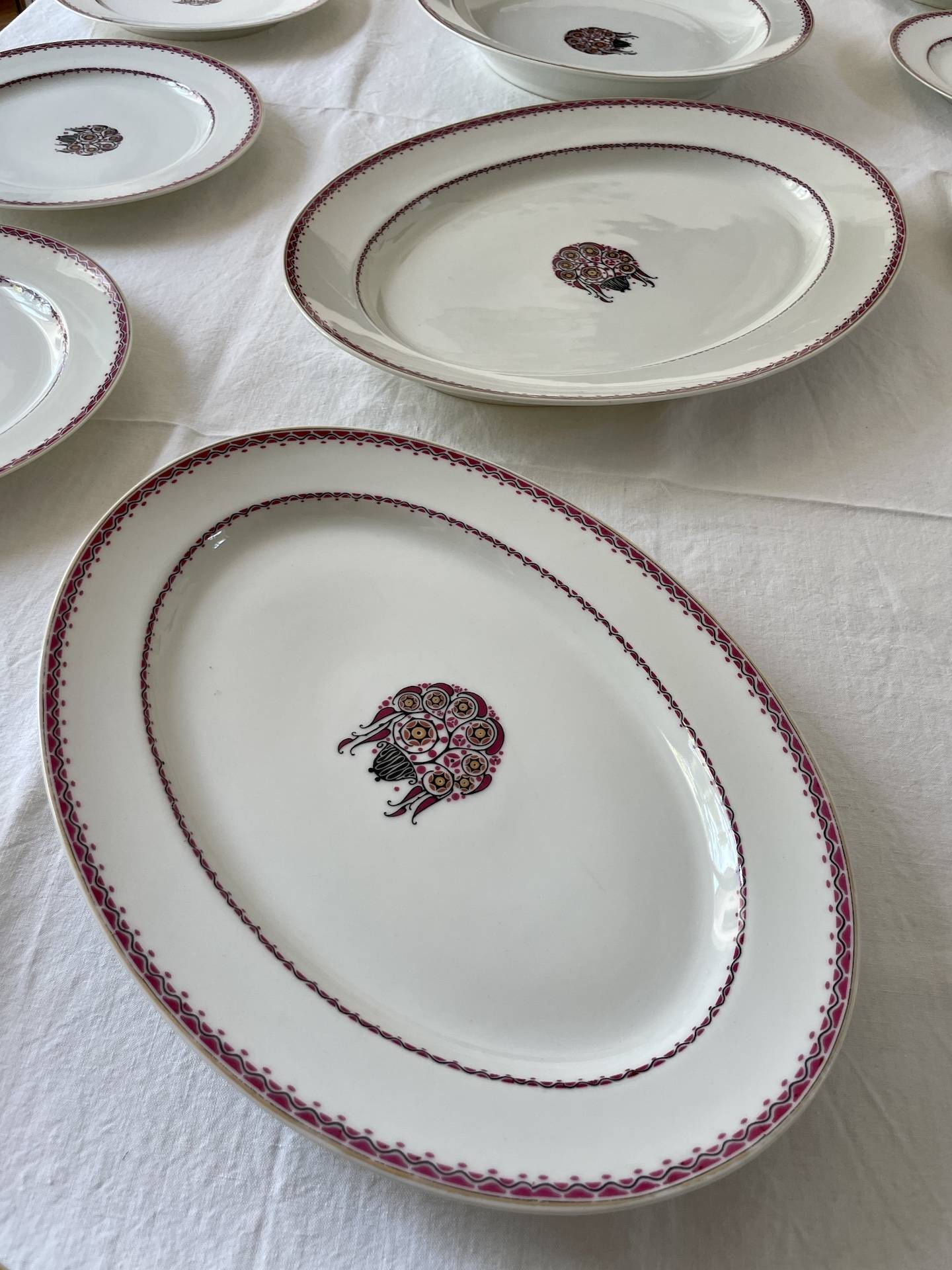 4 image Haviland & co art deco dinner set