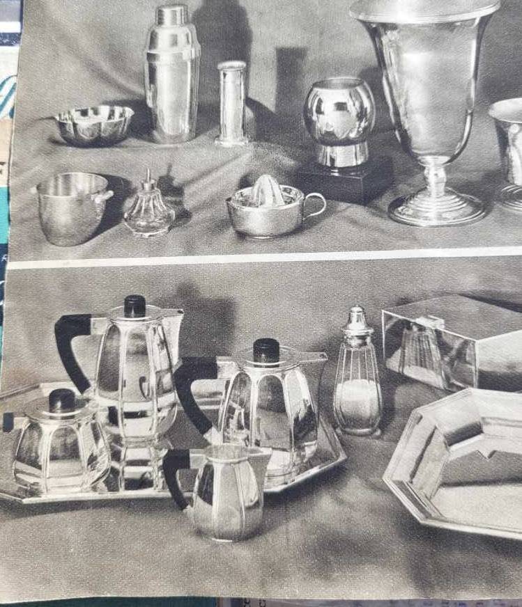 Service à Thé et Café de Christofle Art Déco modèle Libéria 1927