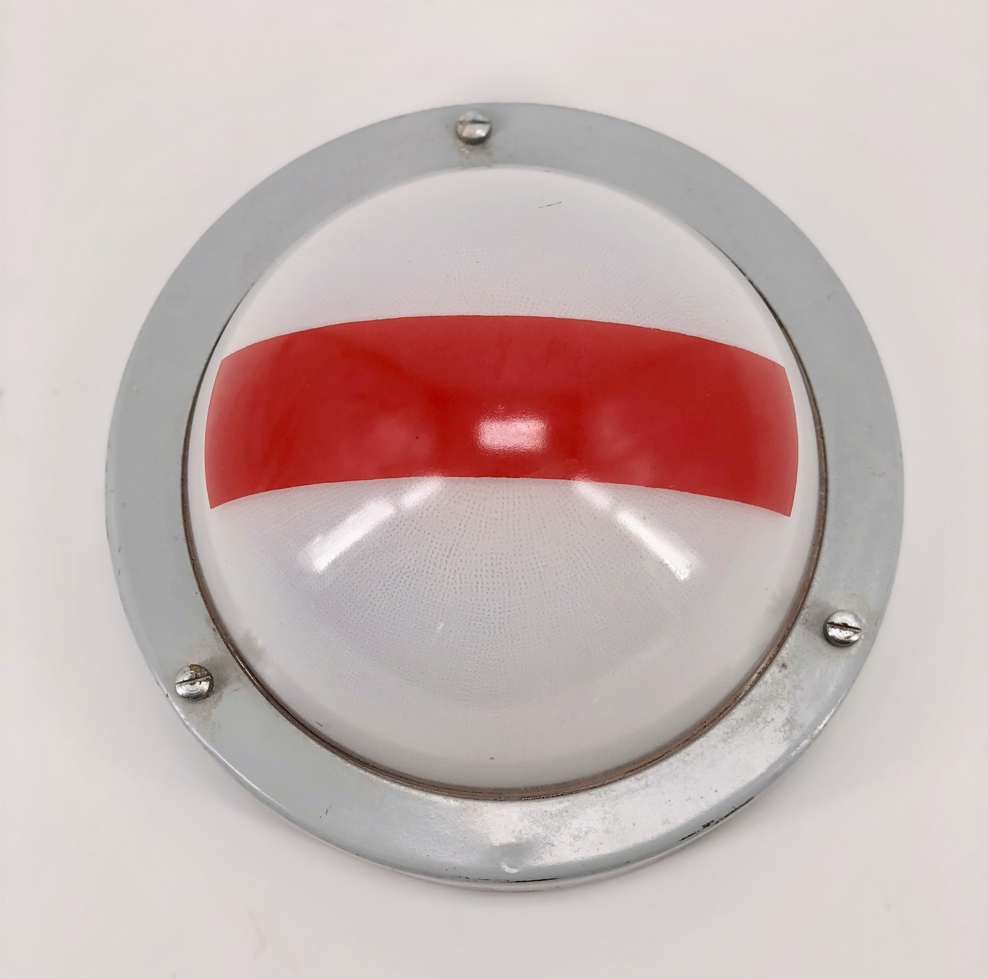 metal glass vintage wall light