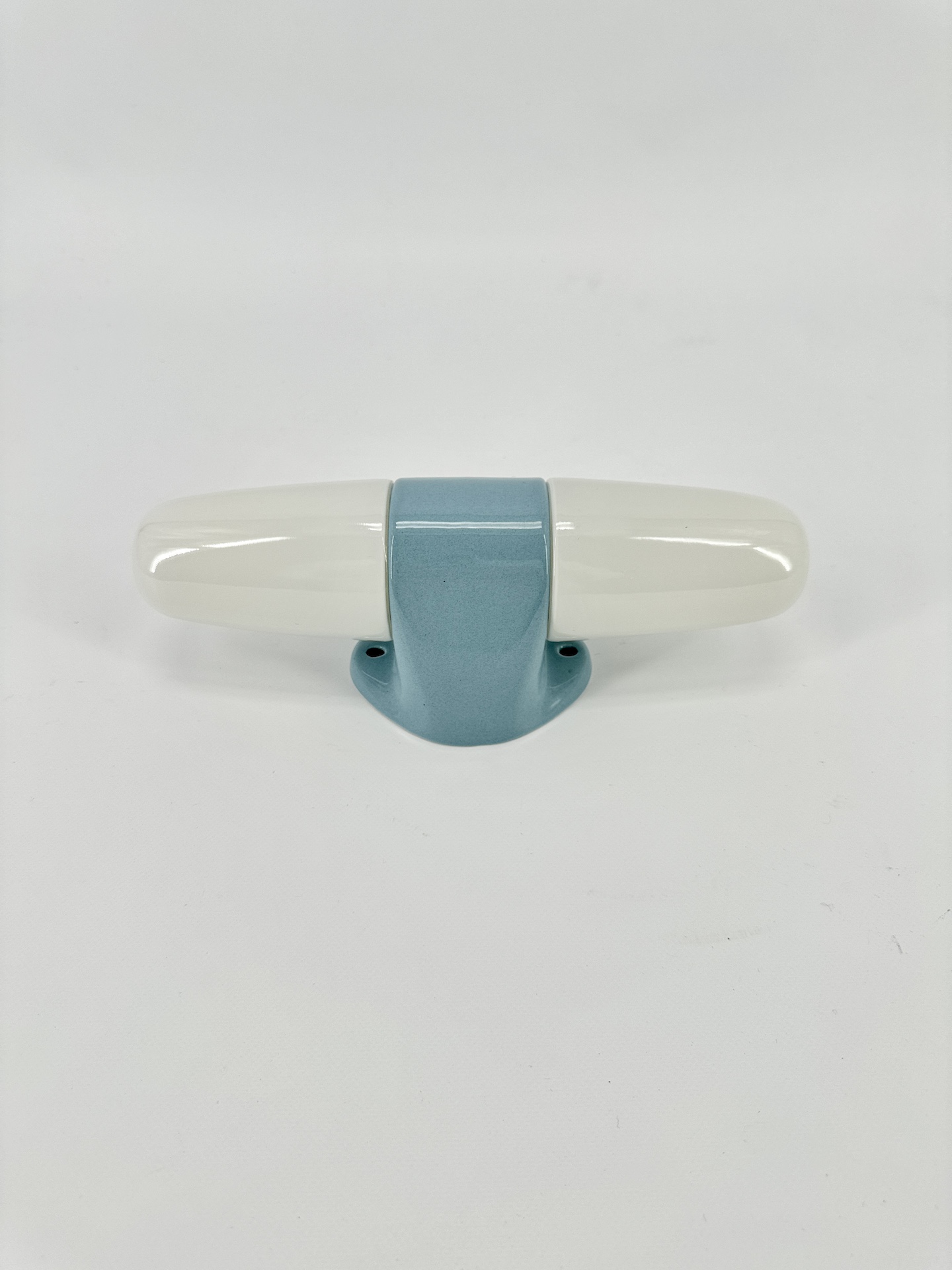 wagenfeld sconce blue porcelain