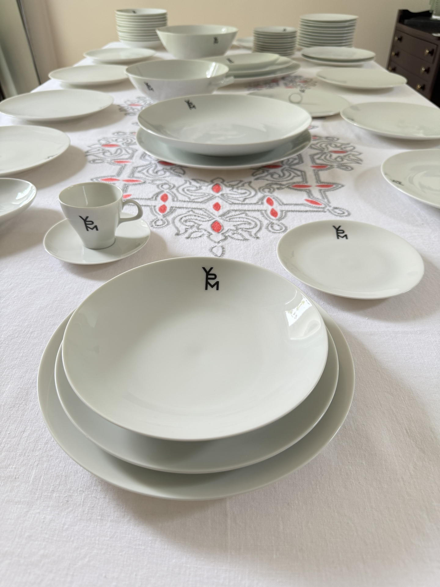 service de table porcelaine blanche Jean Luce