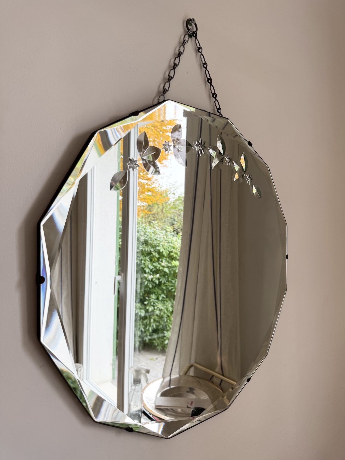 art deco mirror bevelled