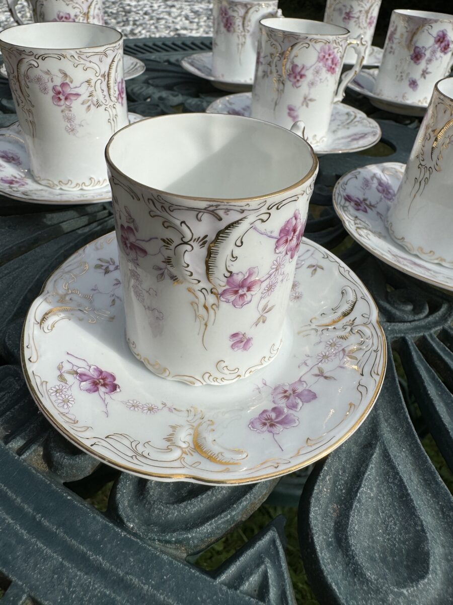 Tasse et Sous-Tasse Art Nouveau Porcelaine Rosenthal Série disponible