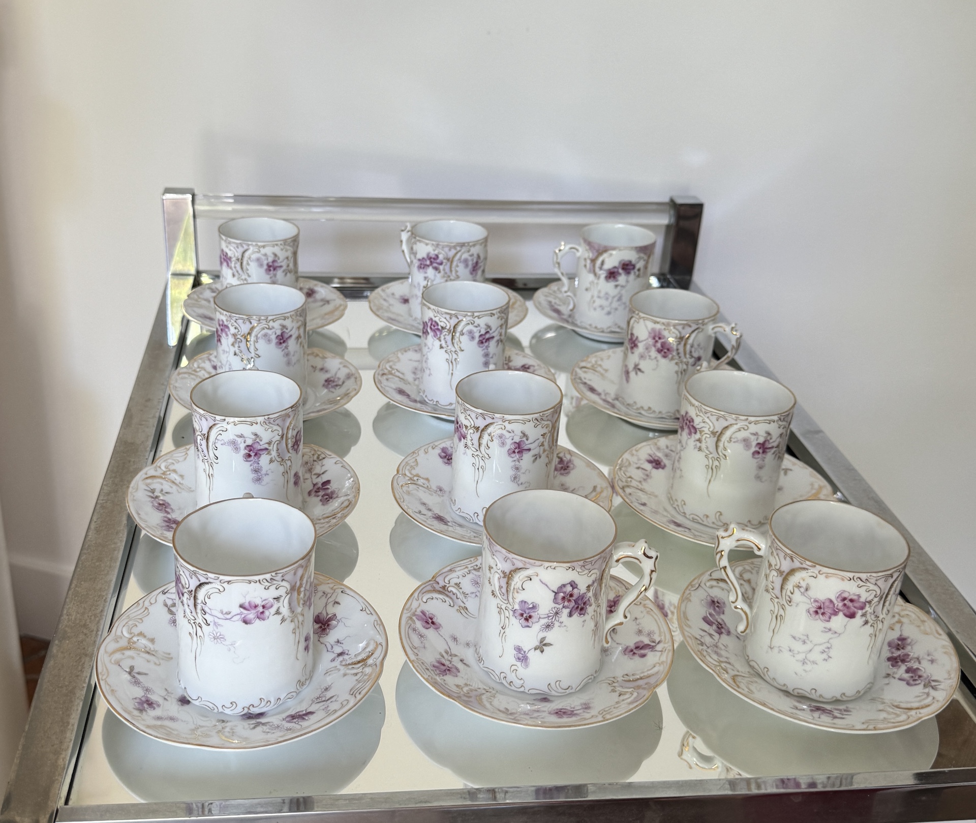 6 cups and saucers sanssouci rosenthal philipp 1891 1906 for sale