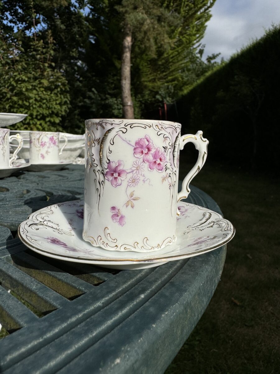 Tasse et Sous-Tasse Art Nouveau Porcelaine Rosenthal Série disponible