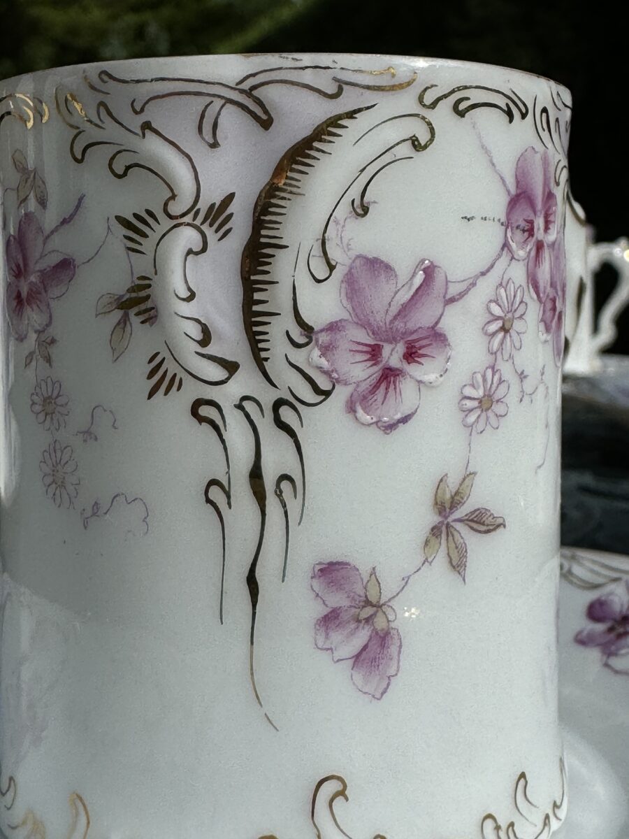 Tasse et Sous-Tasse Art Nouveau Porcelaine Rosenthal Série disponible