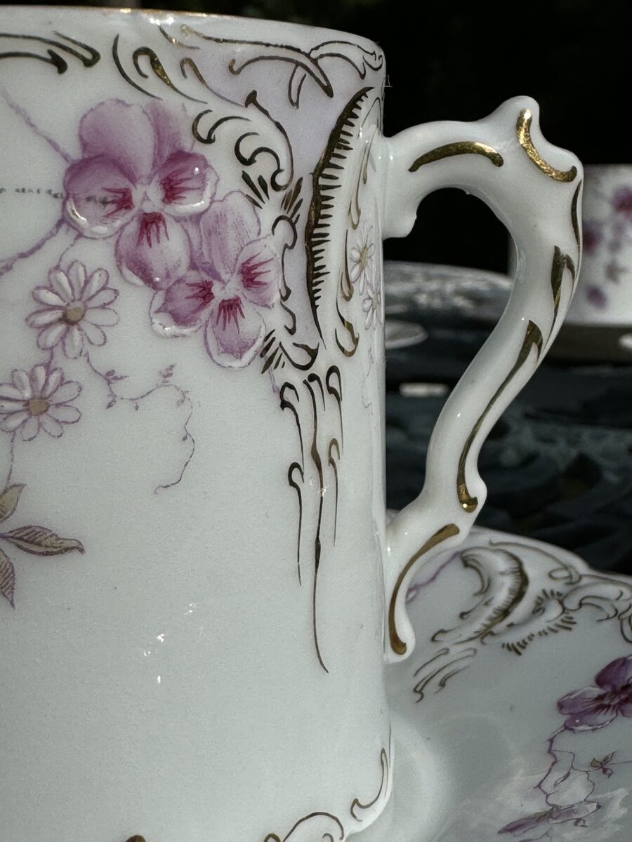 Tasse et Sous-Tasse Art Nouveau Porcelaine Rosenthal Série disponible